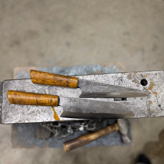 Kesä kampanja setti santoku+Gyoto ruskea visakoivu