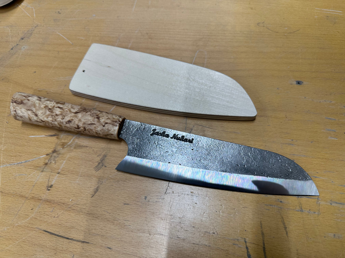 Santoku kokkiveitsi, visakoivu