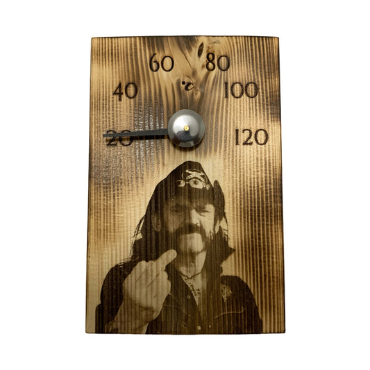 Lemmy Fu*k you liekitetty saunamittari