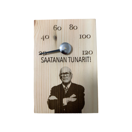 Kekkonen SAATANAN TUNARIT! saunamittari