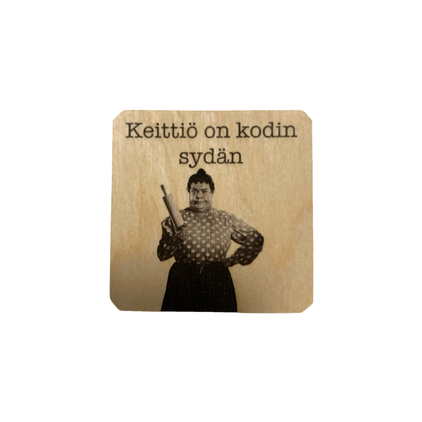 Justiina Keittiö on jääkaappimagneetti