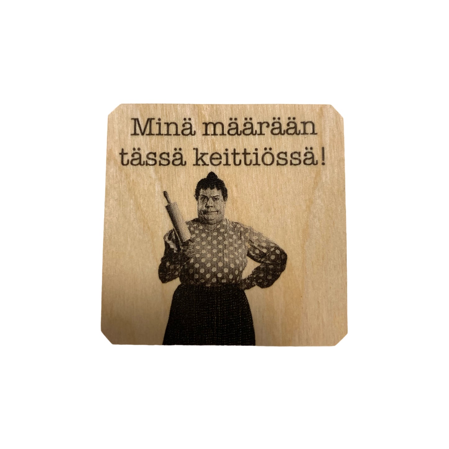 Justiina Minä määrään jääkaappimagneetti